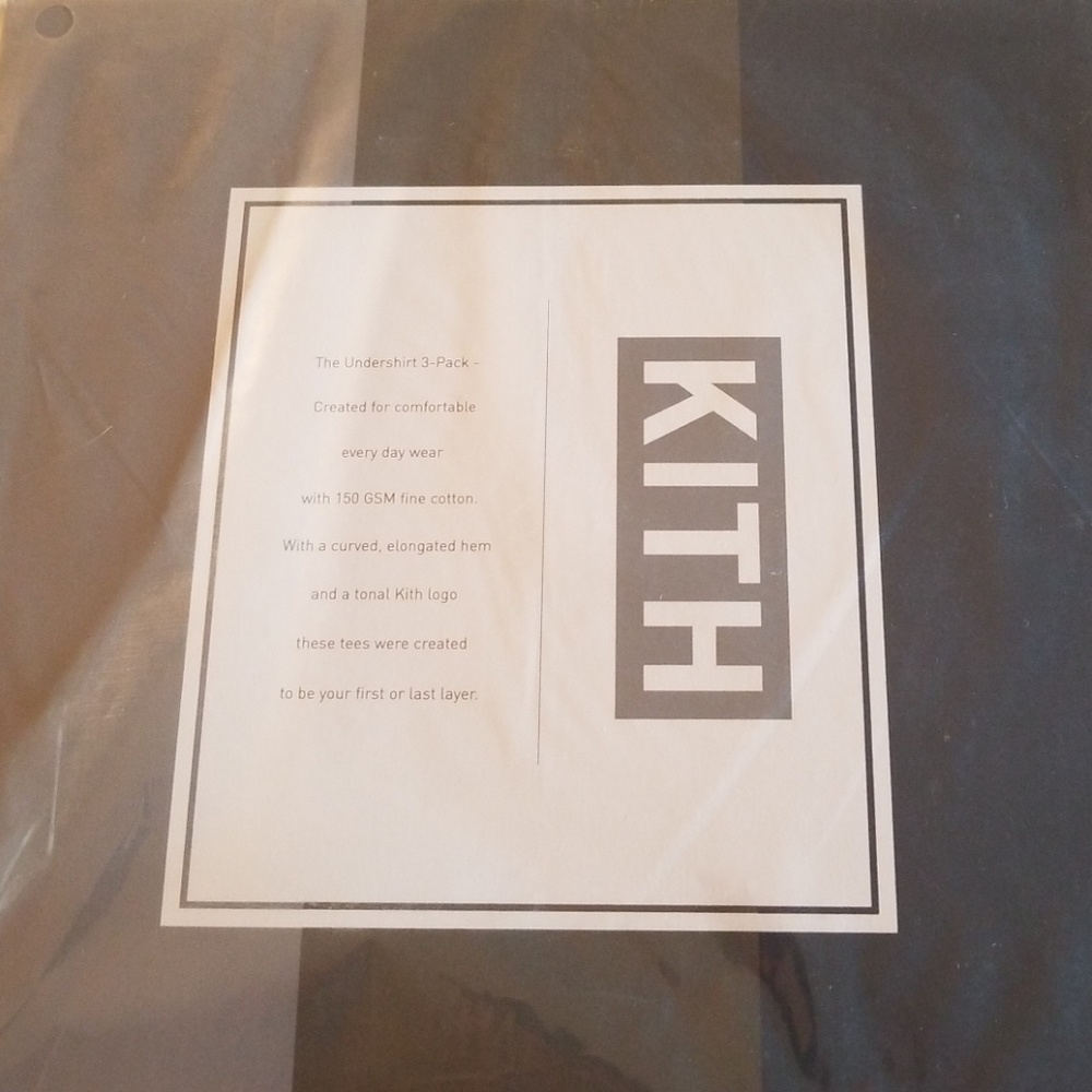 KITH 3 Pack T Shirts Space Gray/Olive/Navy